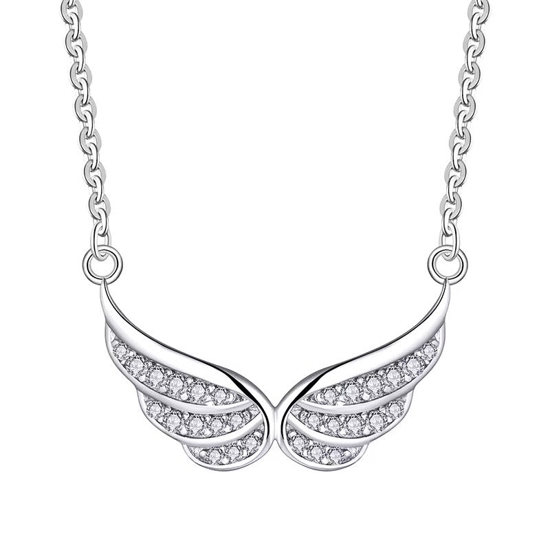 Sterling Silver Wings Necklace