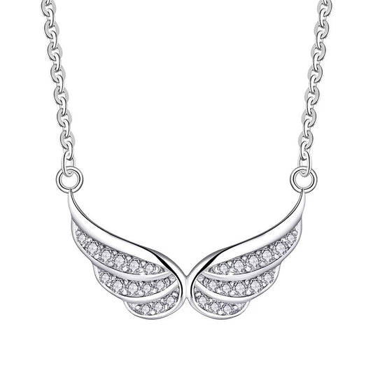 Sterling Silver Wings Necklace
