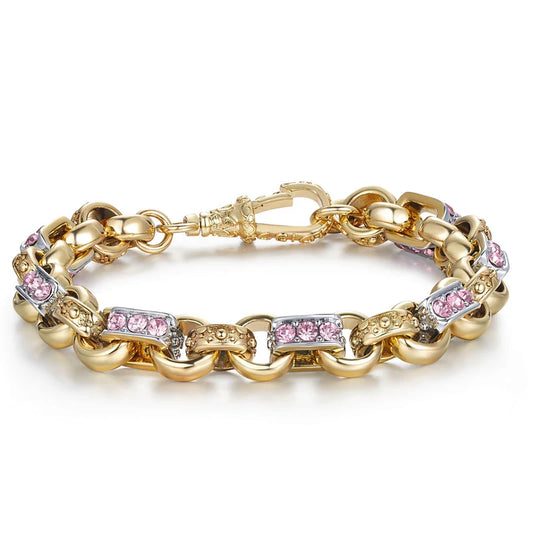 10mm Two Tone Gypsy Link Belcher Bracelet